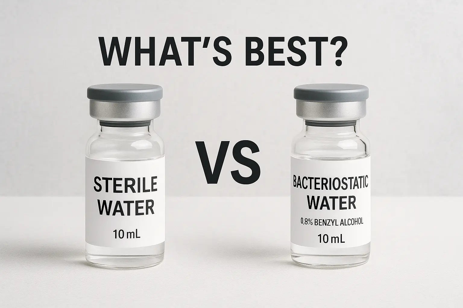 Sterile vs Bacteriostatic Water
