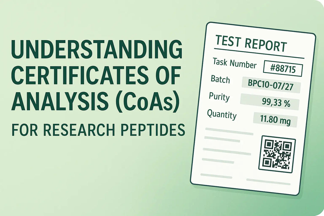 Understanding Certificates of Analysis (CoAs) for Research Peptides: Why They Matter at Imperial Peptides UK