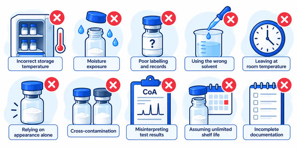 Common Laboratory Mistakes When Handling Research Peptides