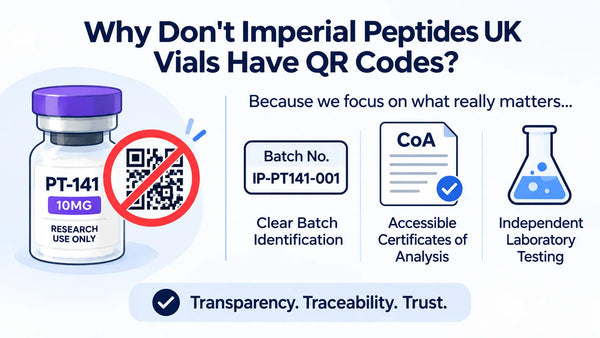 Why Don't Imperial Peptides UK Vials Have QR Codes?