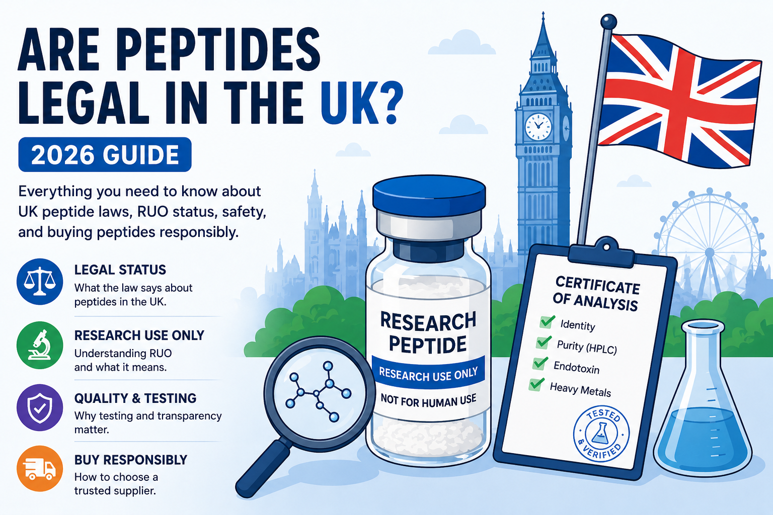 Are peptides legal in the UK? What You Need to Know in 2026