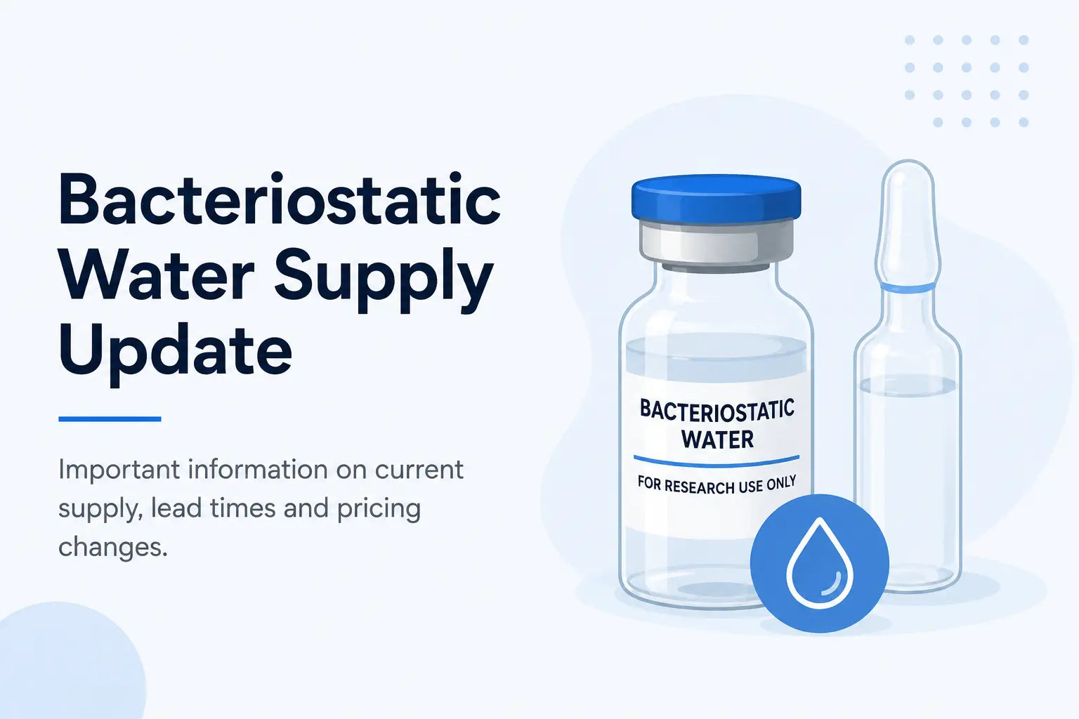 Bacteriostatic Water Shortage: What Researchers Need to Know