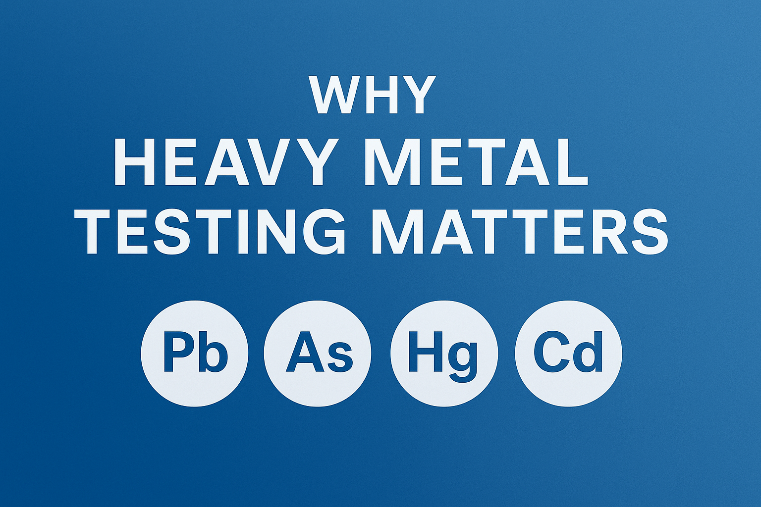 Why Heavy Metal Testing Matters in Research Peptides