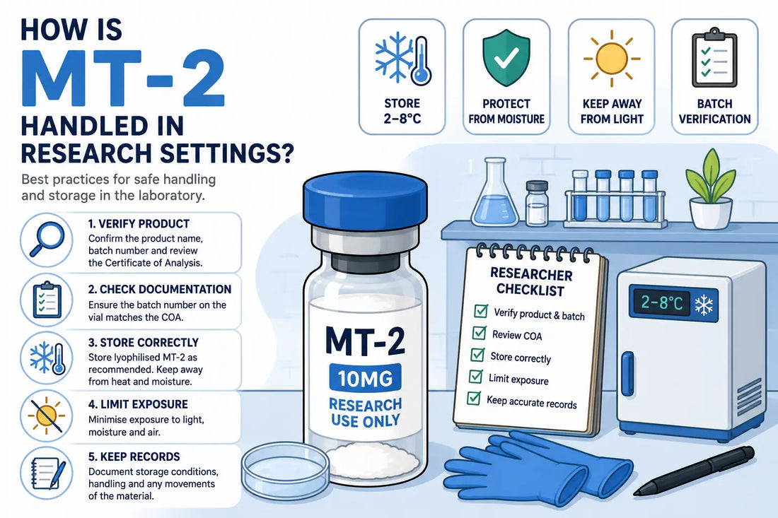 How Is MT-2 Handled in Research Settings?