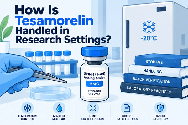How Is Tesamorelin Handled in Research Settings?