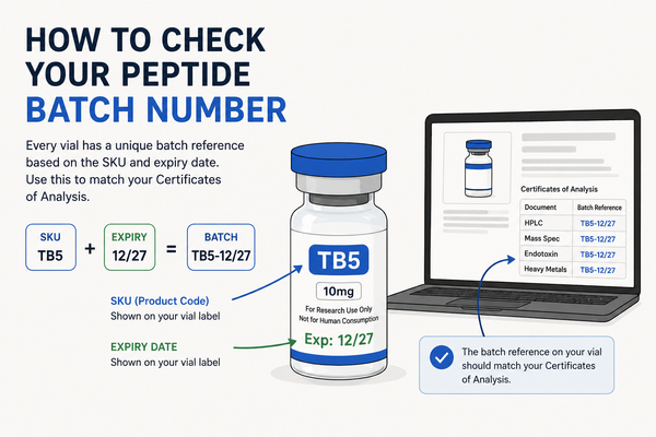 How to Check Your Peptide Batch Number
