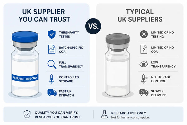Imperial Peptides UK vs. Typical UK Suppliers
