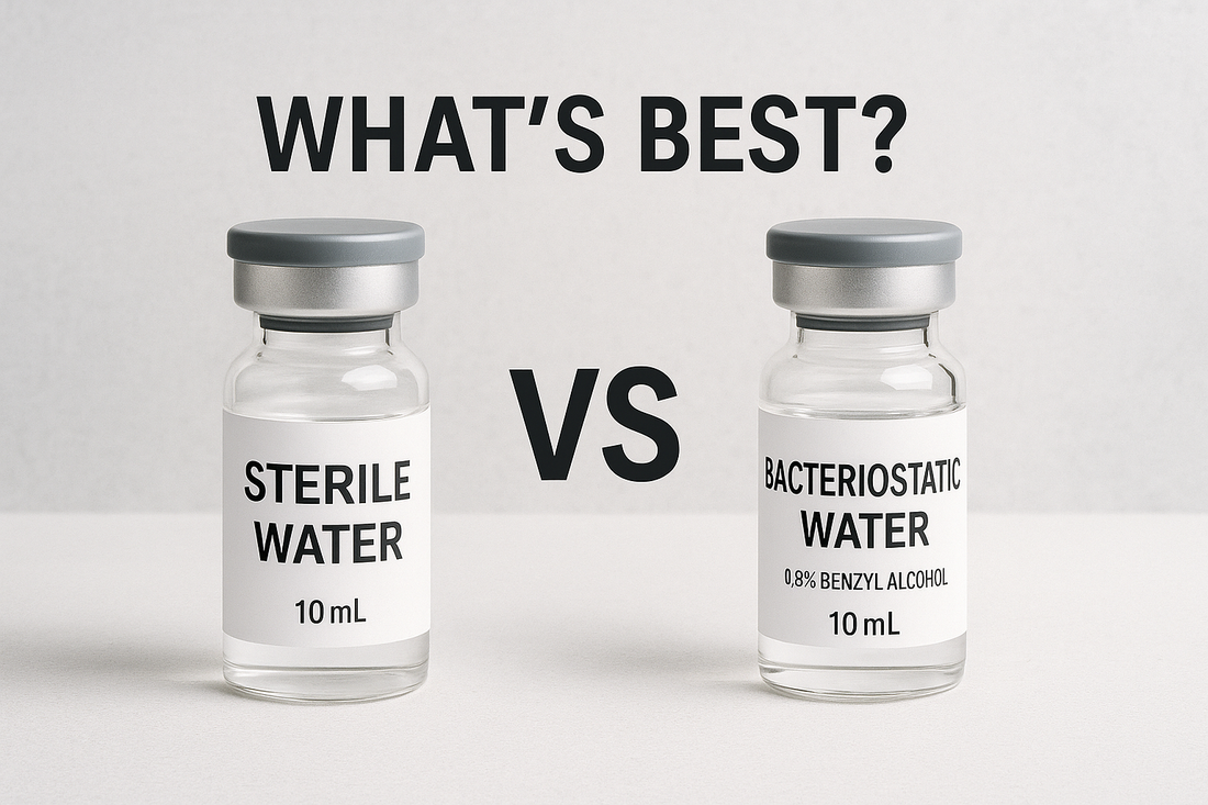 Sterile Water vs Bacteriostatic Water (0.9% Benzyl Alcohol): What’s Best for Peptide Research?