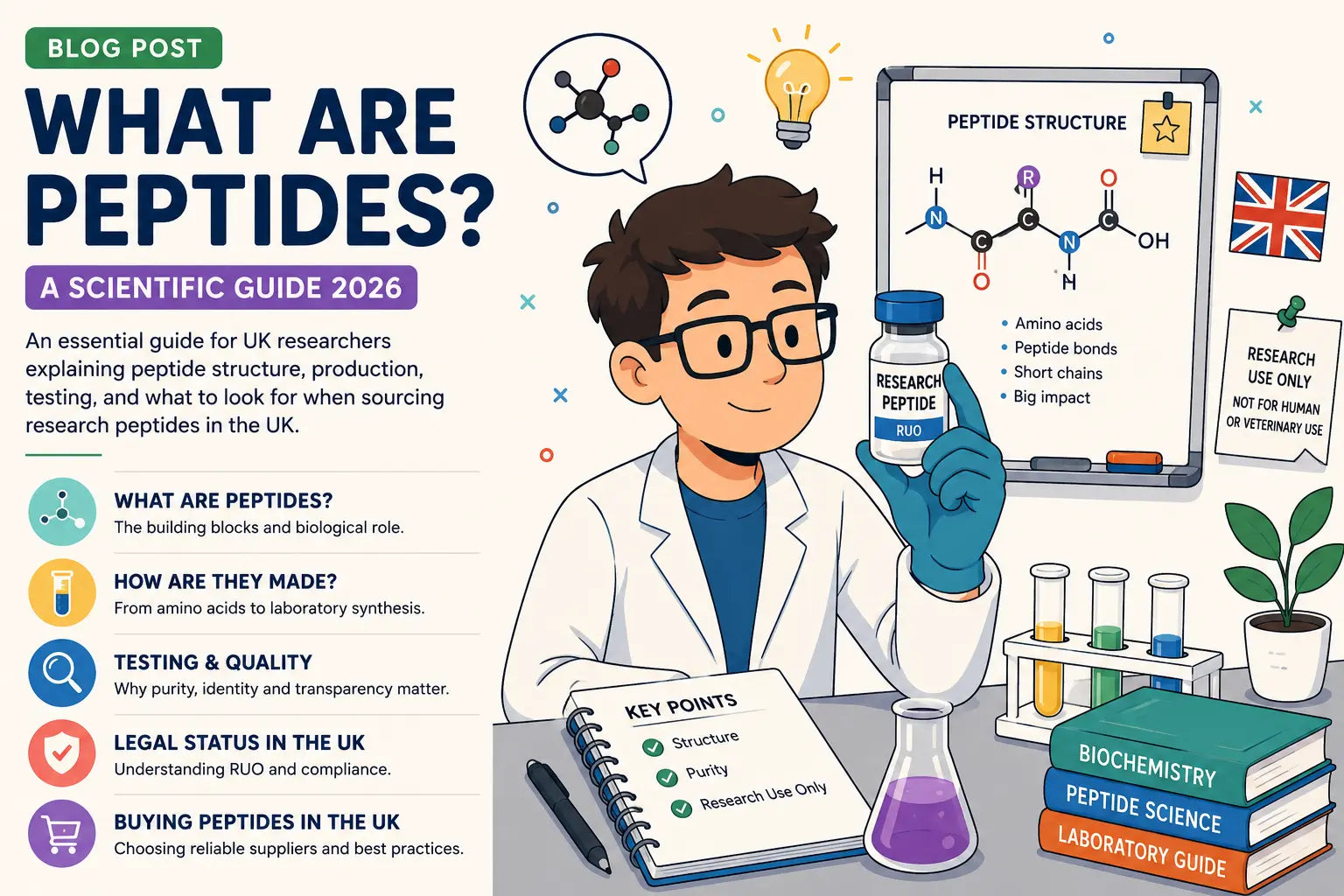 What Are Peptides? A Scientific Guide for UK Researchers (2026)