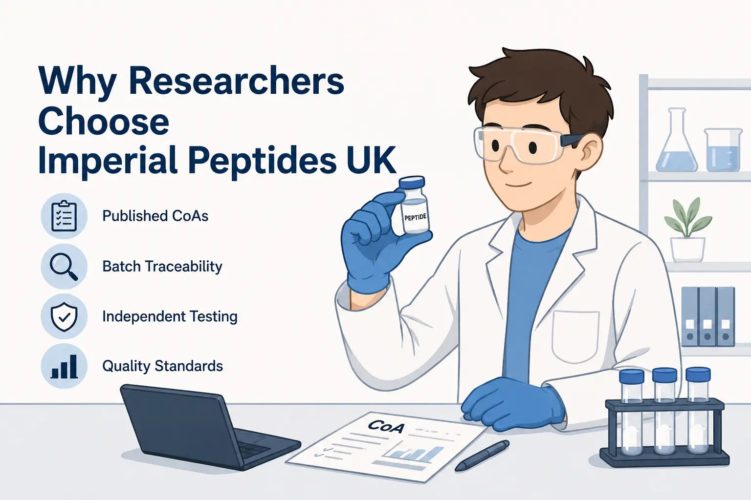 Why Researchers Choose Imperial Peptides UK
